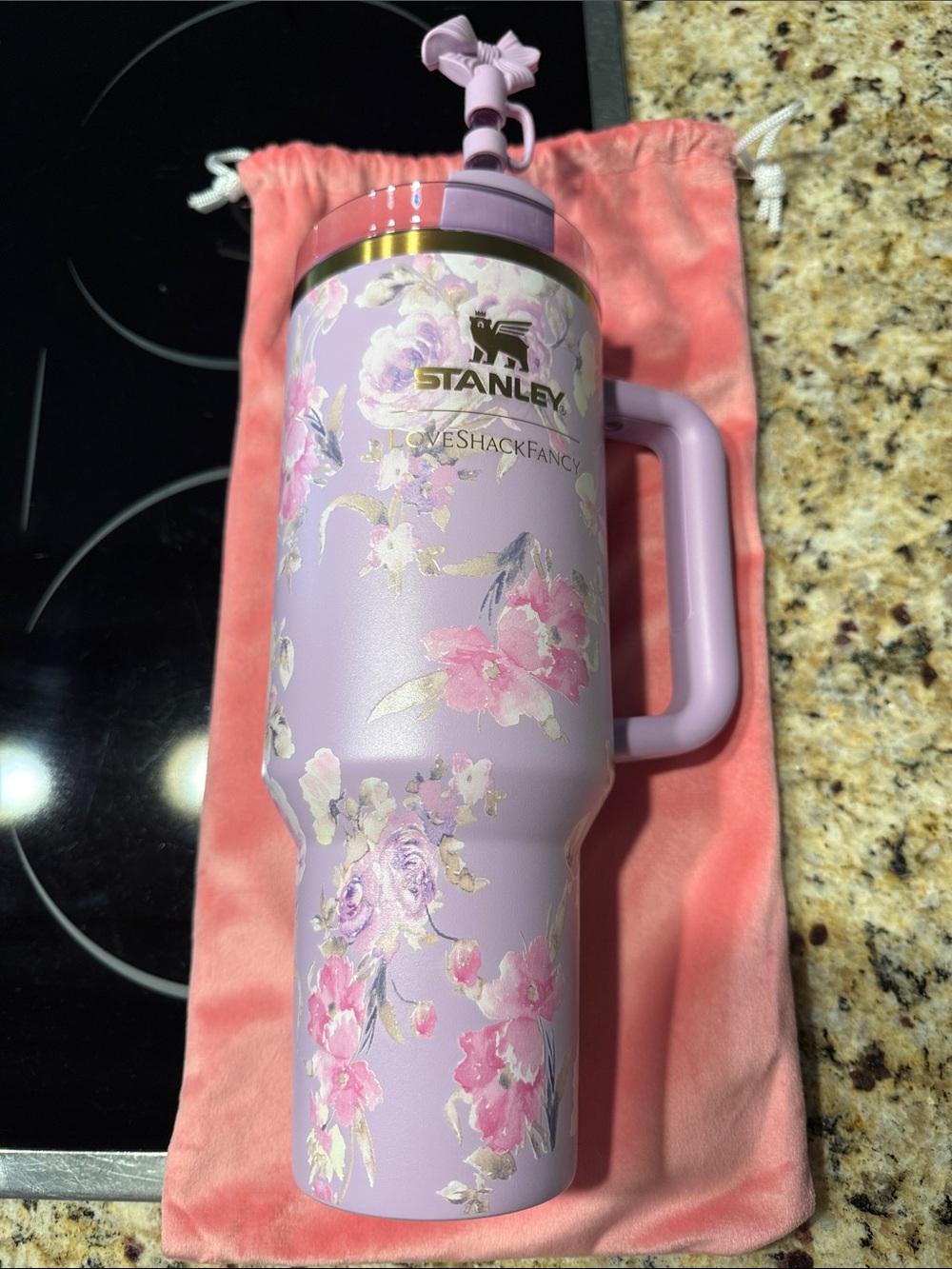 Stanley x LoveShackFancy Purple Floral Insulated Tumbler